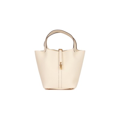 HERMES PICOTIN LOCK 22 CLEMENCE GOLD HARDWARE (22*21*17cm)